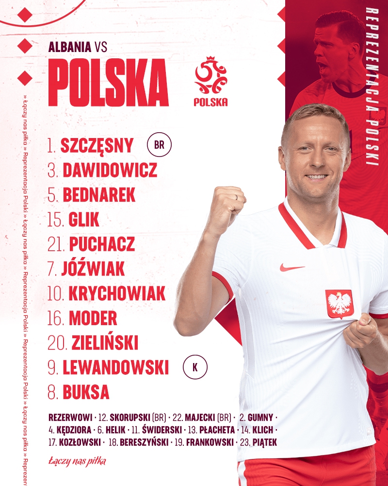 JUŻ JEST! Oto skład Polski na mecz z Albanią!